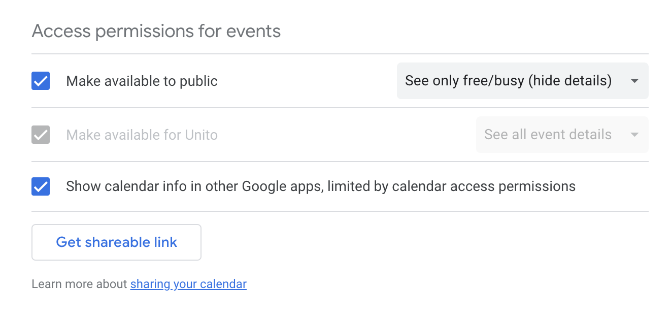 How to Share a Google Calendar